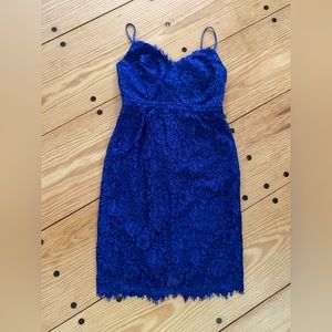 Gorgeous blue J. Crew lace dress, size 6